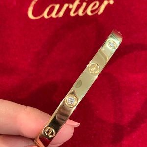 Vintage Cartier Bracelet solid gold with diamonds